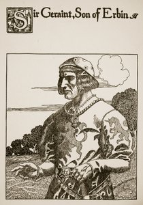 Sir Geraint, figlio di Erbin, illustrazione da 